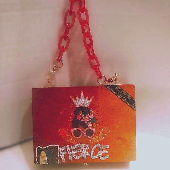 Suenos de Saundra Upcycled , MY FATHER  Cigar Box Purse, - Picture 1 of 10
